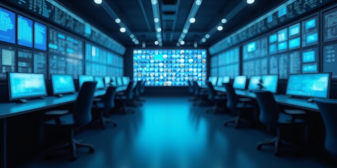 Clean modern control room representing data security and logistics oversight