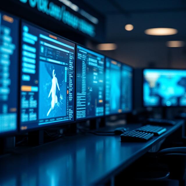 Modern logistics dispatch center